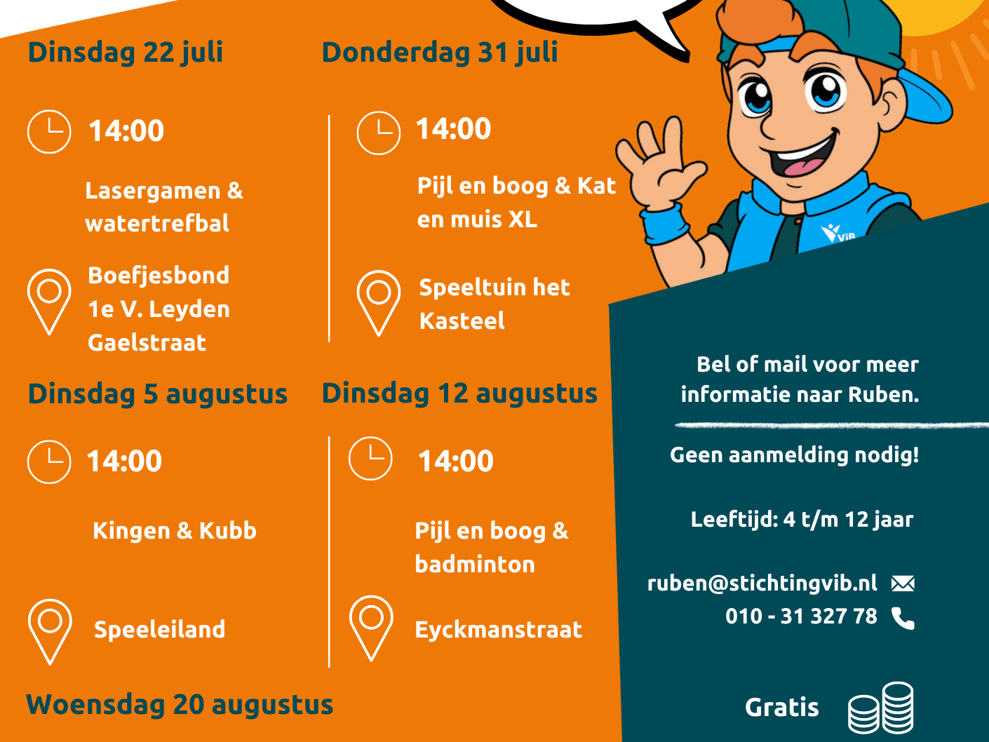 Zomervakantie vol sport en plezier met Vlaardingen in Beweging!